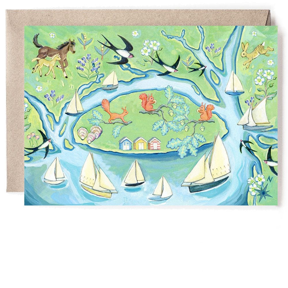 SQUIRRELS AND SAILS CARD