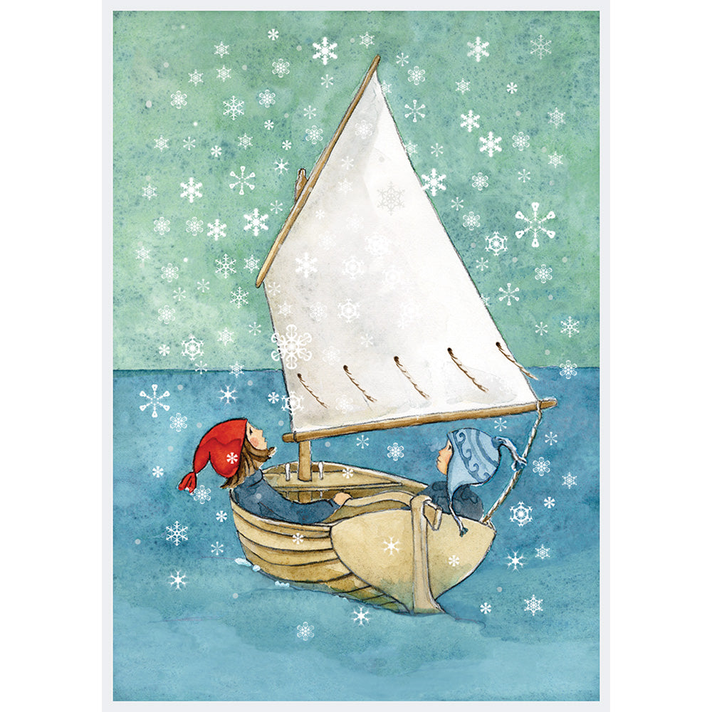A WINTRY SAIL PRINT
