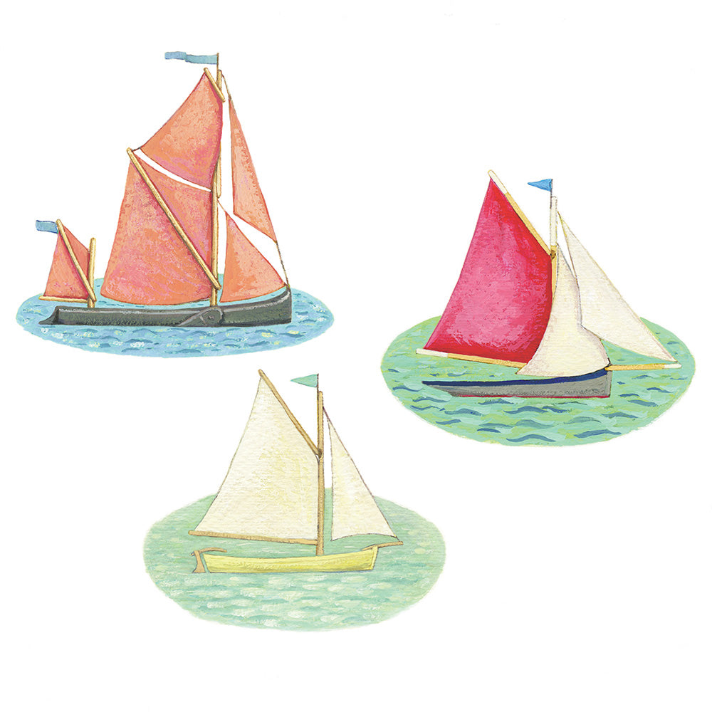 THREE BOATS STICKER PACK