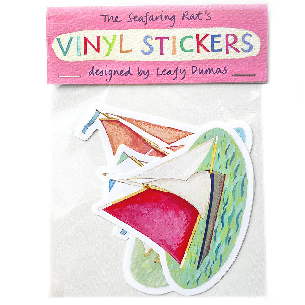 THREE BOATS STICKER PACK