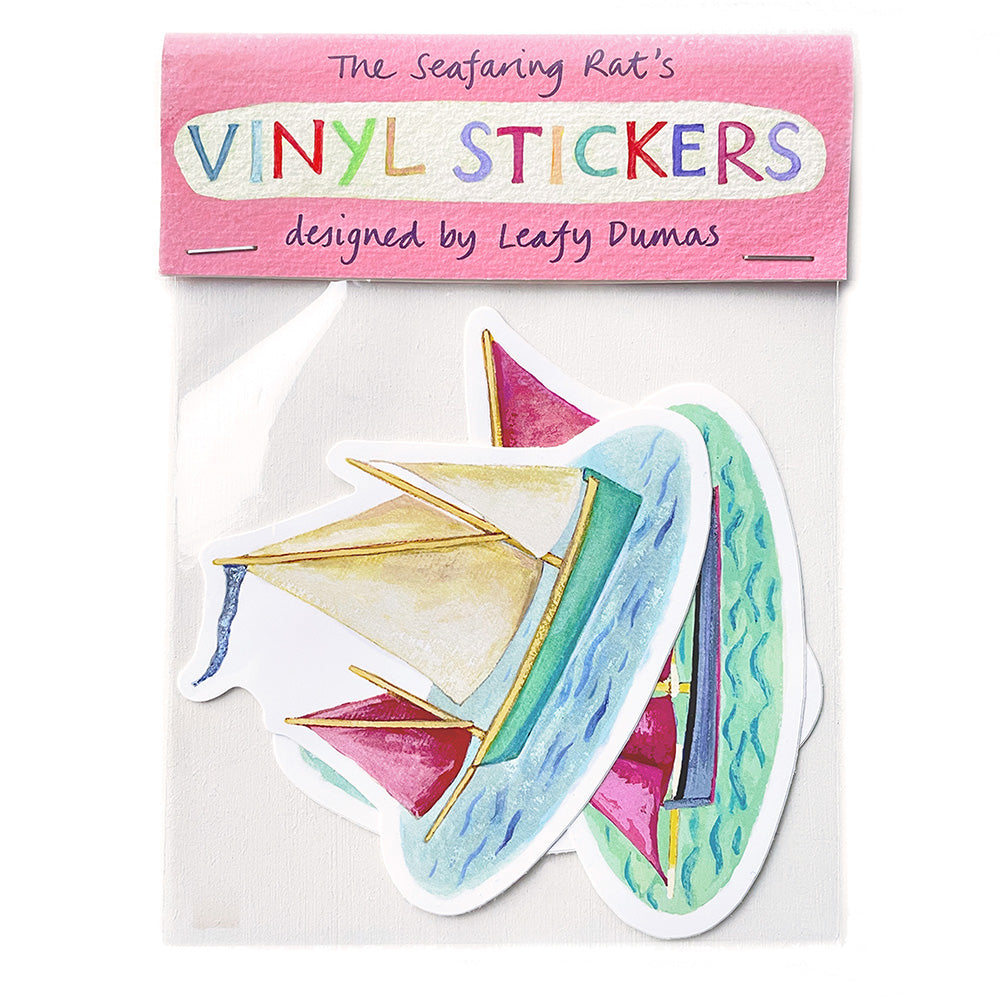 THREE MORE BOATS STICKER PACK