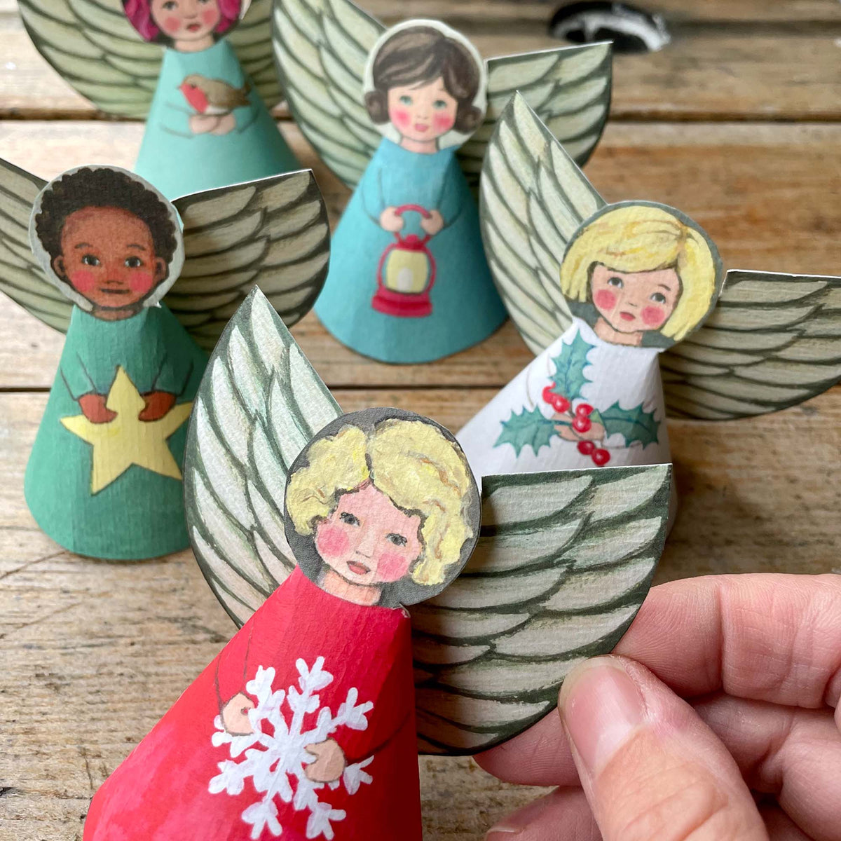 MAKE AN ANGEL CARD